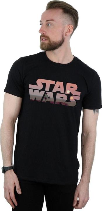 Actual product image Star Wars Mens Tatooine Logo Cotton T-Shirt (3XL)