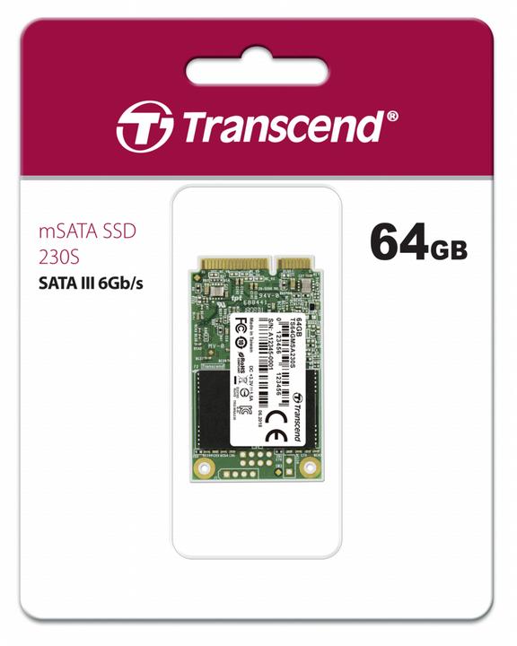 Produktbild Transcend TS64GMSA230S (64 GB, mSATA)