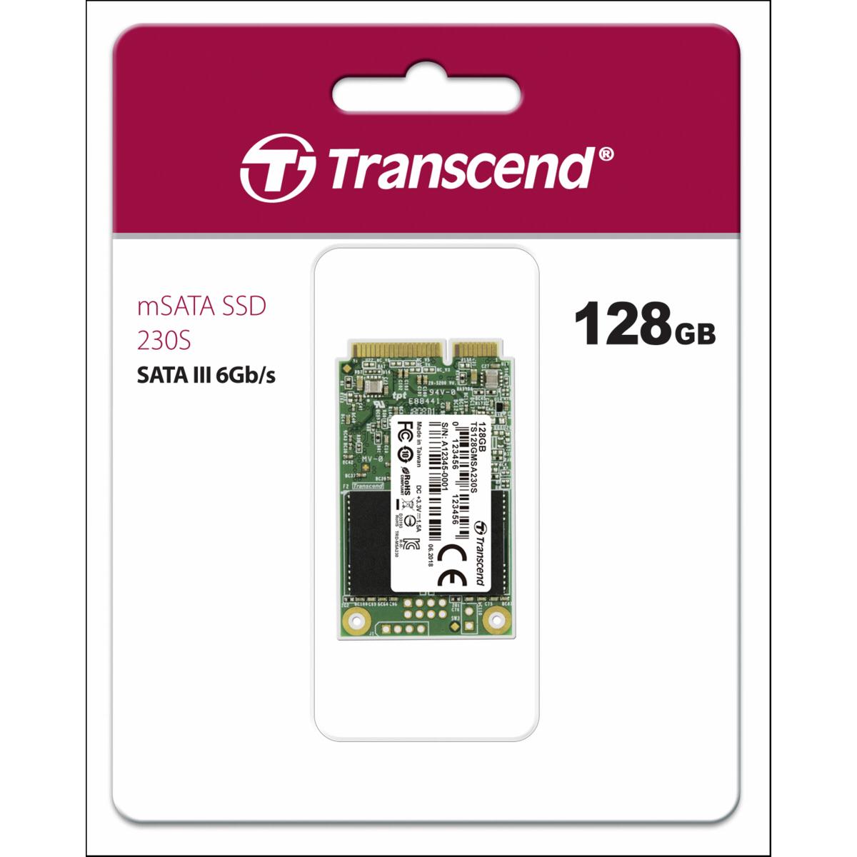 Thumbnail - Transcend 230S (128 GB, mSATA), SSD