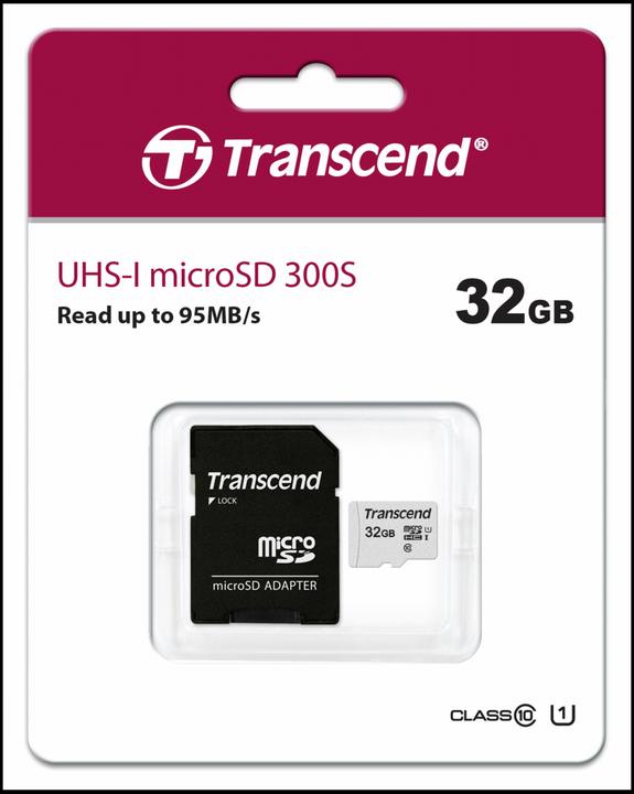 Produktbild Transcend 300S (32 GB, microSDHC, U3, UHS-I)