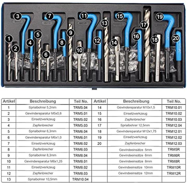 Immagine prodotto CCLife Kit di riparazione della filettatura