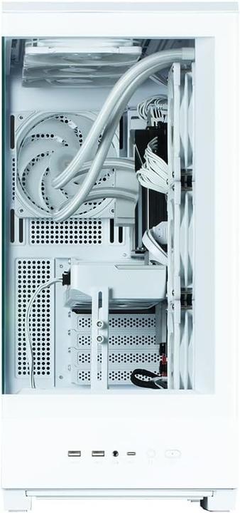 Actual product image Zalman GHE P50 DS ATX Case Tempered Glass Panoramic View - White (ATX, mATX, Mini-ITX)