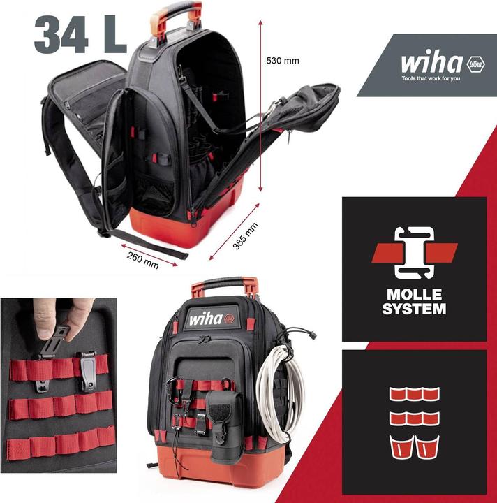 Actual product image Wiha Tool backpack