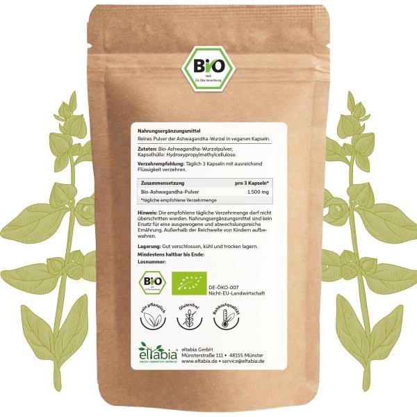 Produktbild Eltabia Bio Ashwagandha (100 Stück, Kapseln)