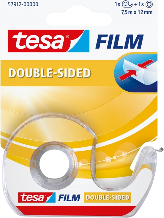 Produktbild tesa Handabroller Film Doppelseitig 12 mm x 7.5 m