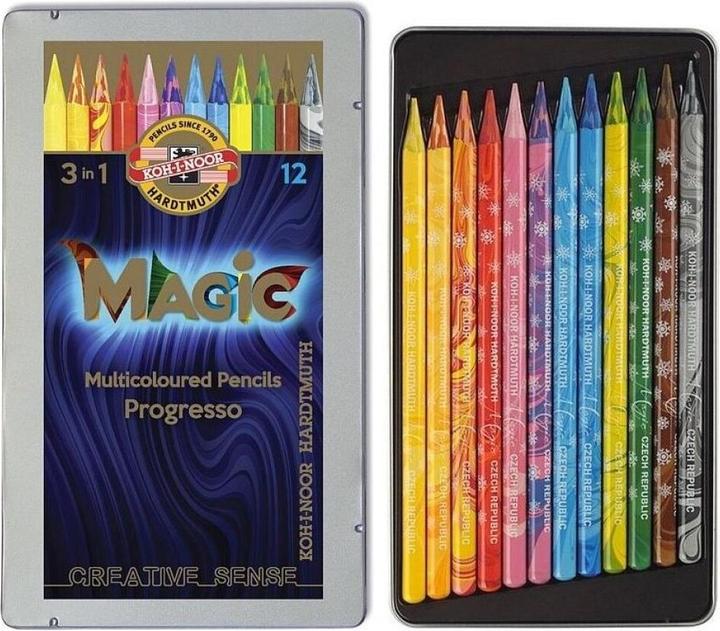 Produktbild Koh-i-Noor Art Crayons Magic 3in1 - 12 Stück (12 x)