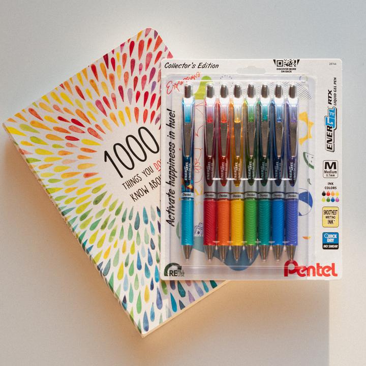 Actual product image Pentel EnerGel (Assorted colours, Mixed colours, Multicoloured, 8x)