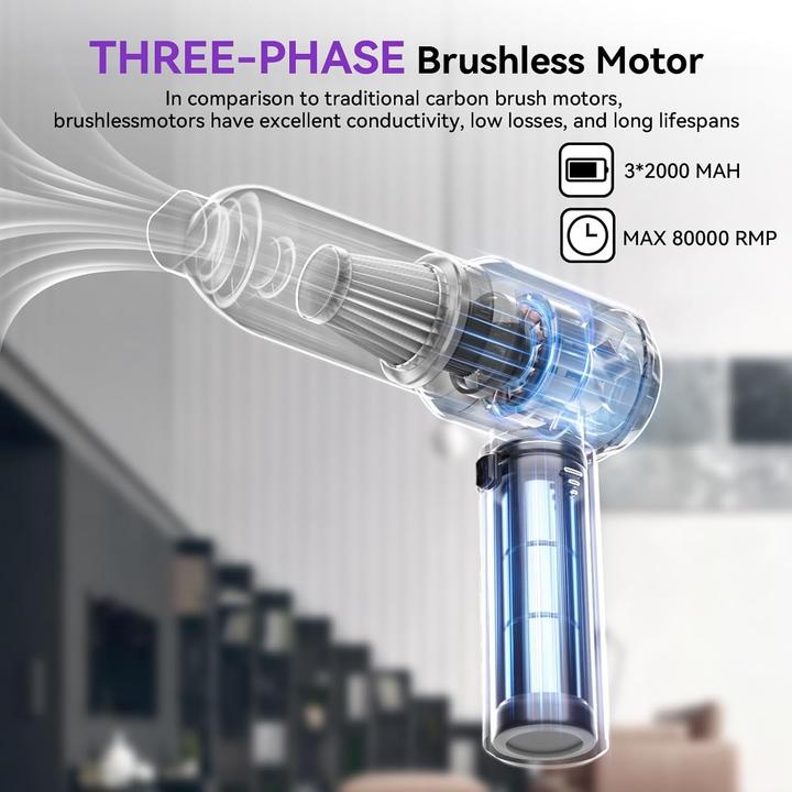 Actual product image Cbx Multifunktionaler und kompakter Handstaubsauger 9-teilig