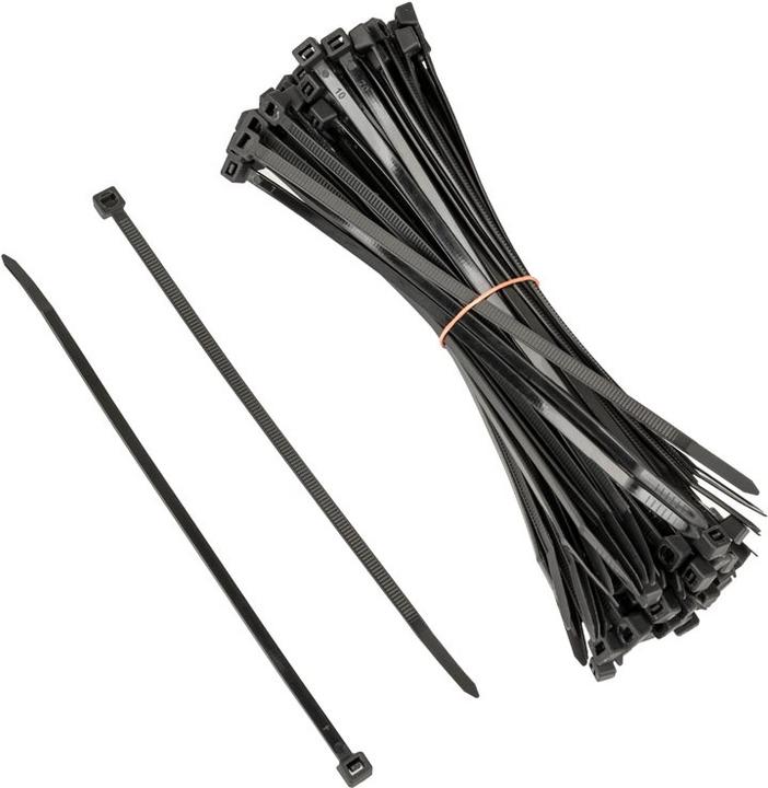 Produktbild Kolink Kabelbinderset, 4,5mm x 200mm - 100 Stück, schwarz (200 mm, 100 Stk.)