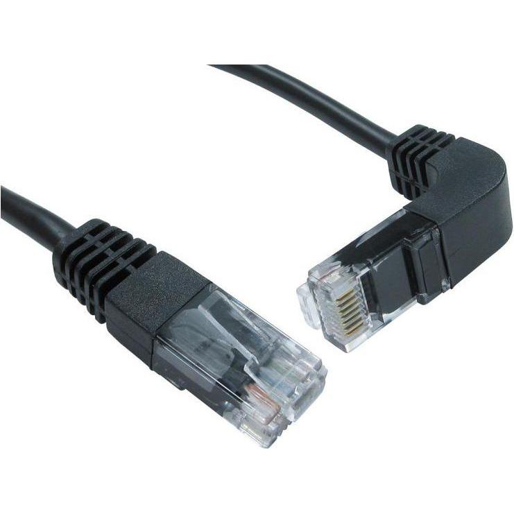 RS PRO Ethernet cable Cat.5e, 1m, black patch cable, A RJ45 UTP plug, B ...