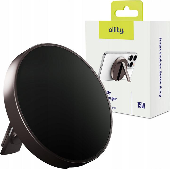 Actual product image Allity AWC-210-15WMS wireless charger 15W graphite 2in1 (15 W)