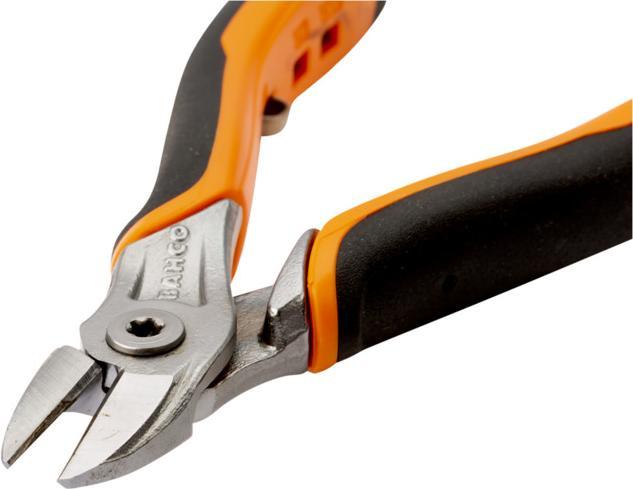 Actual product image Bahco ERGO diagonal cutters with self-opening two-component handle, nickel-plated and chrome-plated, 140 (140 mm)