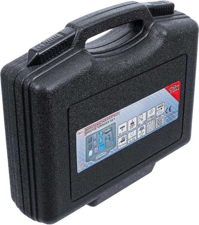 Produktbild BGS Druckluft-Borstenschleifer-Satz 17-tlg. (Walzenschleifer, 224 W)