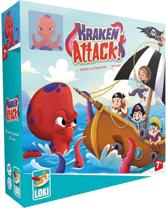 Loki Kids 516870 - Kraken Attack!, Brettspiel, für 1-4 Spieler, ab 7 Jahren (Englisch, 1 - 4 Spieler)