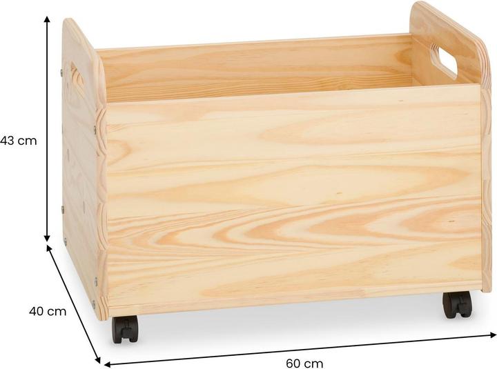 Actual product image IDIMEX BENJAMIN solid wood toy box - white