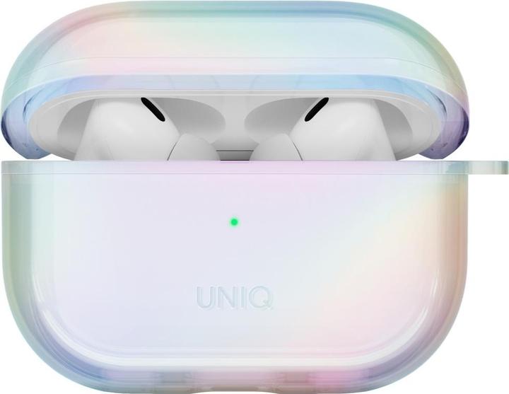 Actual product image Uniq Case Iridescia for AirPods Pro 2 Hang Case holo quartz (Charging case cover)