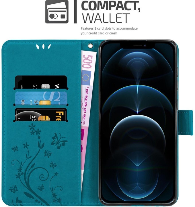 Actual product image Cadorabo Flower Book cover (Apple iPhone 13 Pro)