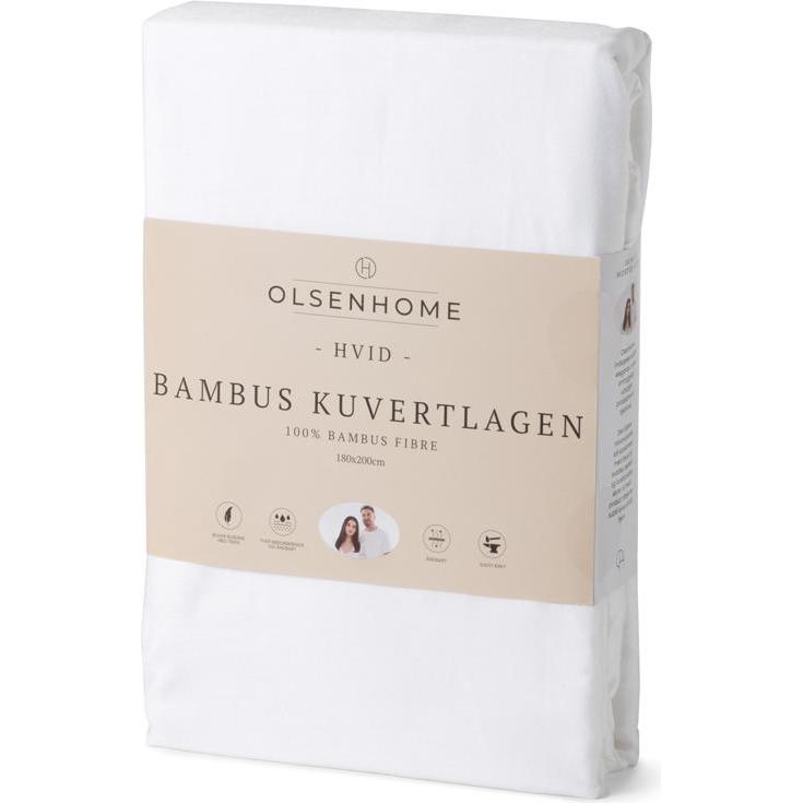 Konjac Sponge, Bettwäsche, Bamboo Fitted Sheet- 180x200 cm (Bettwäsche Set, 180x200 cm)