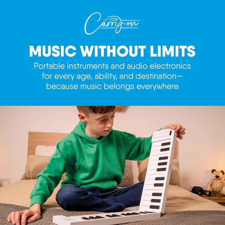 Produktbild Carry-On Piano 49 Touch White opvouwbare piano 49 toetsen (49 Tasten)