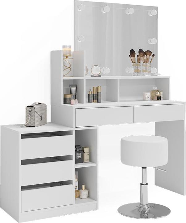 Produktbild Vicco Anja mit Hocker und Beleuchtung (140 x 40 x 115 cm)