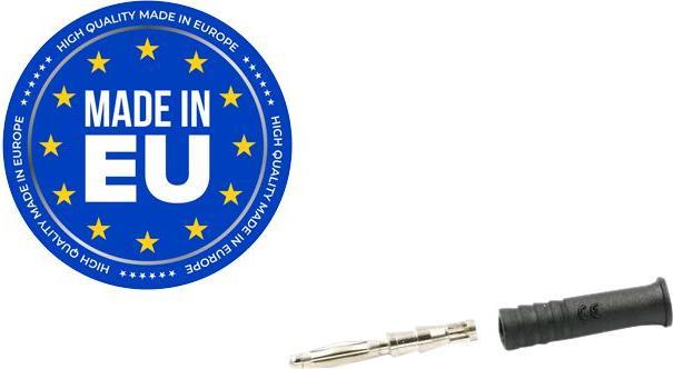 Produktbild RND Bananenstecker ø2mm Schwarz 6A Löten