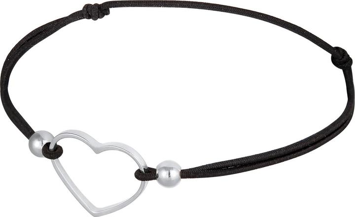 Image du produit Elli Coeur, boule (16 cm, Argent sterling 925, Bande élastique, Pas de pierre)