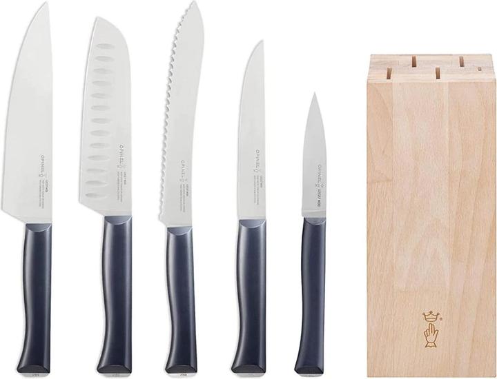 Opinel INTEMPORA Messerblock & Messer-Set, 5-teilig