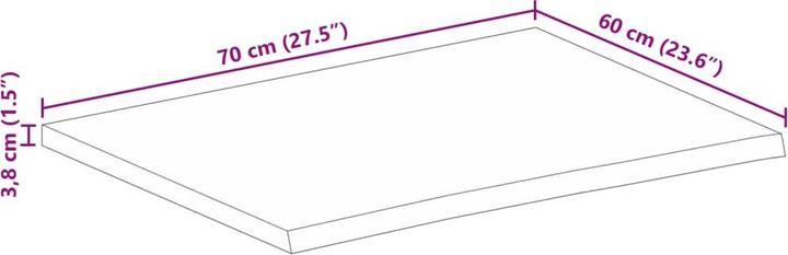 Produktbild vidaXL Tischplatte (70 x 60 cm)