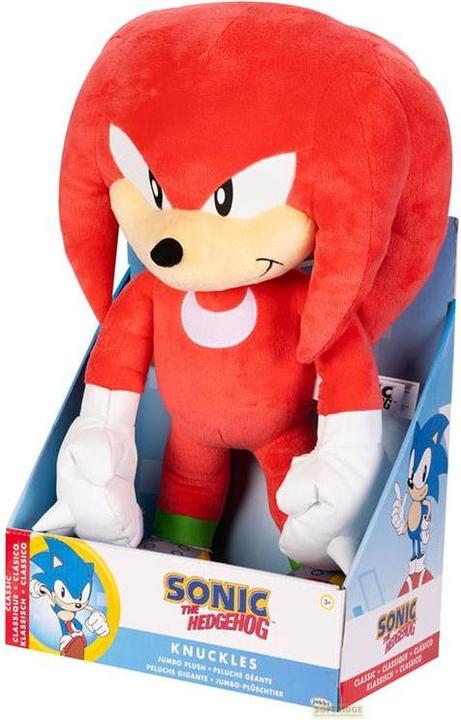 Actual product image Jakks Pacific Sonic the Hedgehog Plush 18 Inch Jumbo Knuckles (45.72 cm)