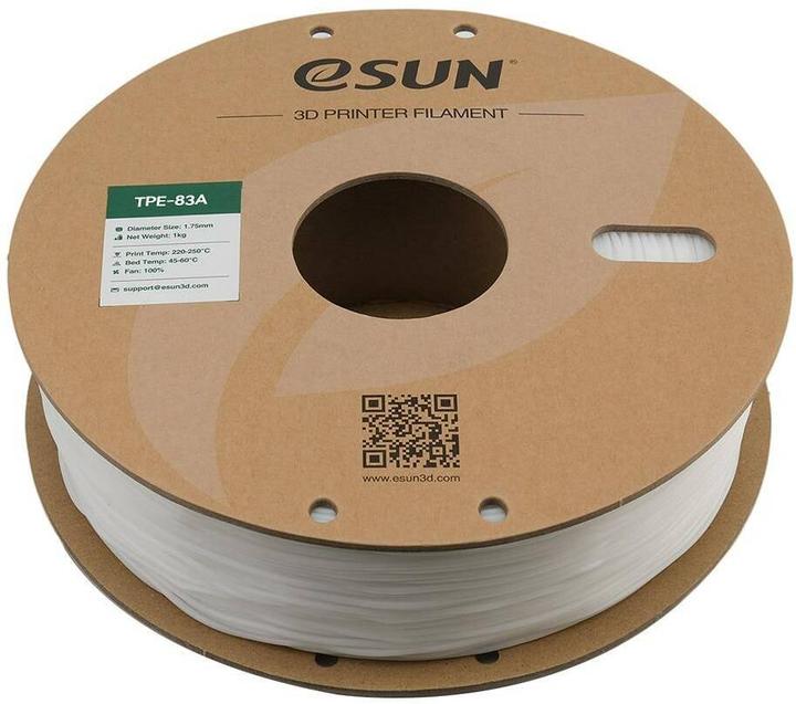 Actual product image eSUN ELASTIC 1,75mm NATURAL 1kg (TPE, 1.75 mm, 1000 g)