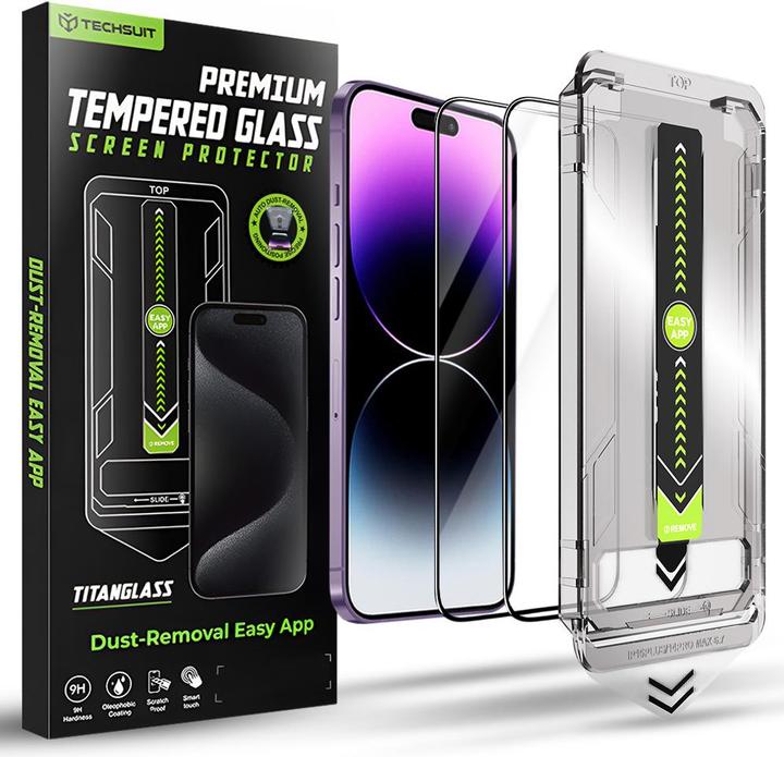 Produktbild Techsuit TitanGlass FullCover (2 pack) (2 Stk., Apple iPhone 14 Pro Max)