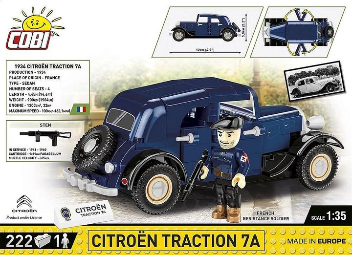 Image du produit Cobi 1934 CITROEN TRACTION 7A
