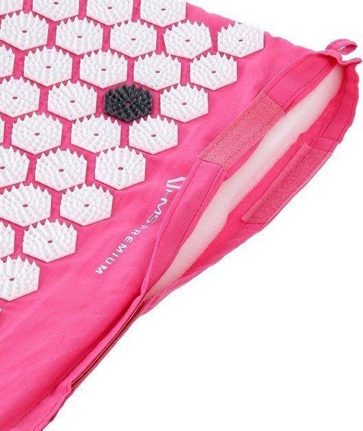 Image du produit HMS Tapis de massage et d'acupression et set de coussins Premium AKM01, rose