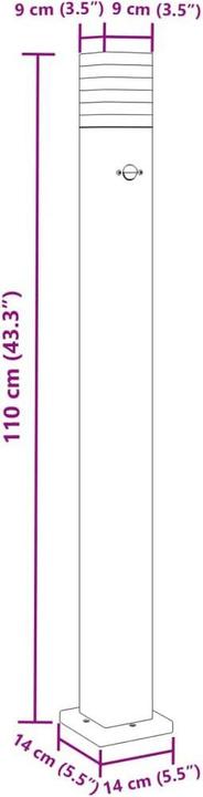 Image du produit vidaXL Stehleuchte aussen (E27, IP44)