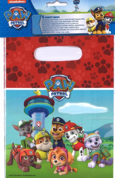 Actual product image FT Party bags Paw Patrol (Gift bag, 6 x)
