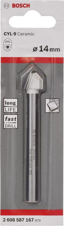 Produktbild Bosch Professional Zubehör Fliesenbohrer CYL-9 Ceramic, 14 x 90 mm (14 mm)
