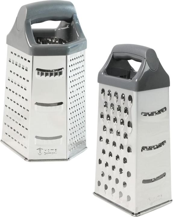 Produktbild B-Home 2er-Set Edelstahl-Küchenreiben XL Gemüsereiben Handreiben