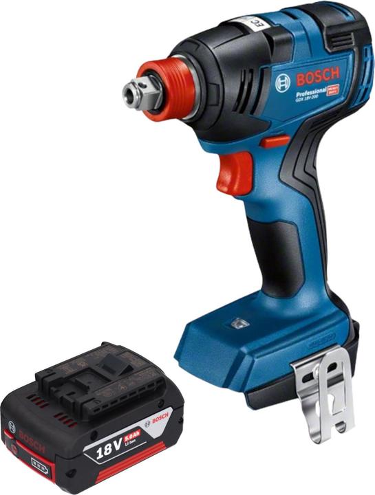 Produktbild Bosch Professional Bosch GDX 18V-200 Professional Akku Drehschlagschrauber 18 V 200 Nm Brushless + 1x Akku 5,0 Ah -