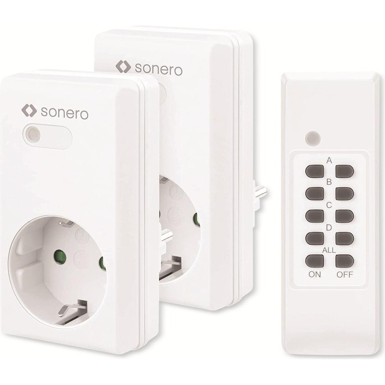 Sonero, Steckdosenleiste, Funksteckdosen-Set S-RCS202, Indoor