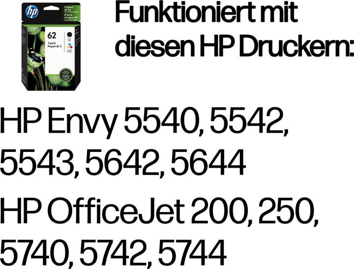 Produktbild HP 62 (BK, C, M, Y)