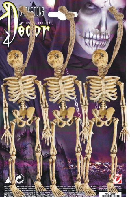 Actual product image Widmann Skeleton on cord (3 pcs.)