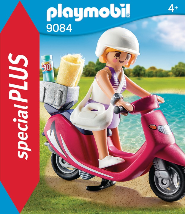 Image du produit Playmobil Une fille de plage avec un scooter (9084, Playmobil Special Plus)