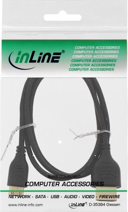 Produktbild InLine HDMI (Typ A) — mini HDMI (Typ C) (1.50 m, HDMI, 2.0)