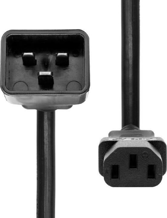 Actual product image ProXtend PC-C13C14-0005 Power cable black 0.5 m C13 coupler C14 coupler (0.50 m)
