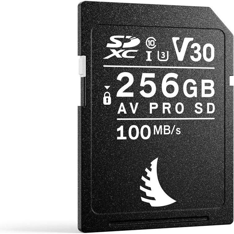 Angelbird SD Card AV PRO 256GB V30 (256 GB, SDXC, UHS-I), Speicherkarte, Schwarz