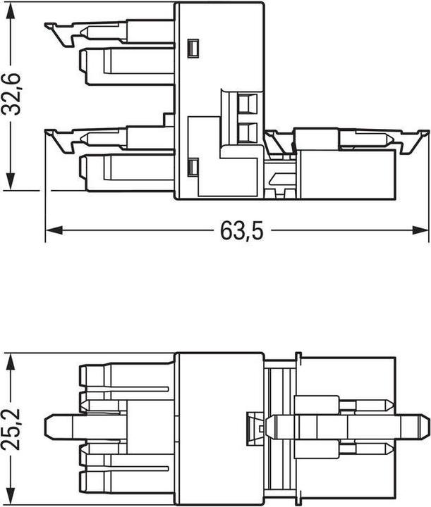 Produktbild Wago Netz-H-Verteiler Netz-Stecker