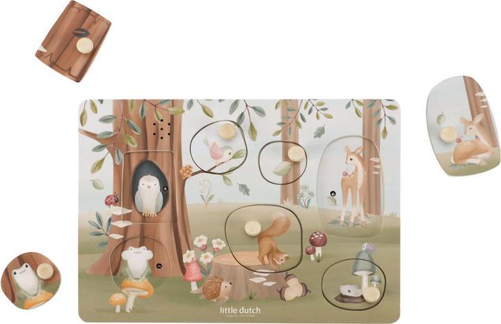 Little Dutch Sound Greif-Puzzle Forest Friends