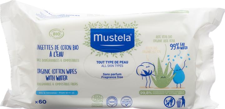 Produktbild Mustela Wasser Bio (60 Stück)