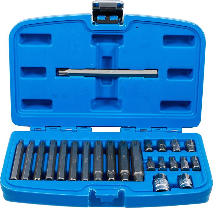 Actual product image BGS Bit Set 10 mm (3/8") hex Drive Spline (for Ribe) 22 pcs. (100 mm., 30 mm)