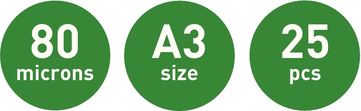 Productafbeelding Leitz Lamineerfilm (A3, 25 Stuk, 80 µm)